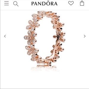 PANDORA Dazzling Daisy Ring- Rose Gold.